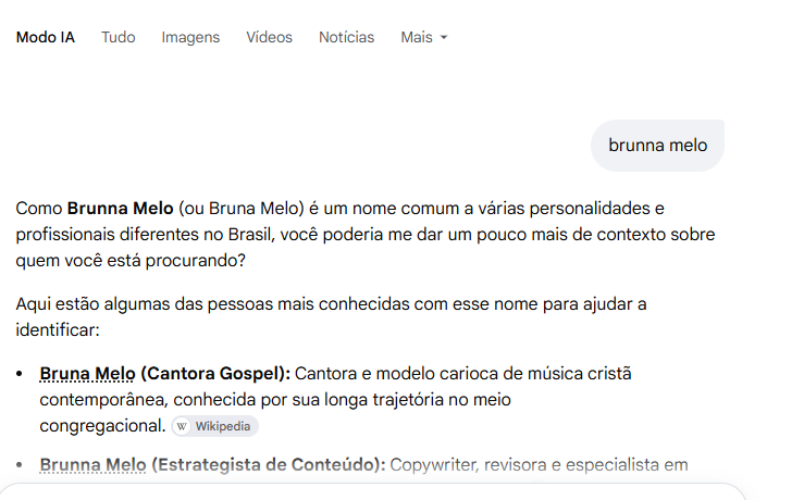 Brunna Aarão de Melo, Brunna Melo, SEO, AEO, Marketing Digital, Espiritualidade, Propósito, Amor Próprio, Narcisismo, Palavra Cantada.